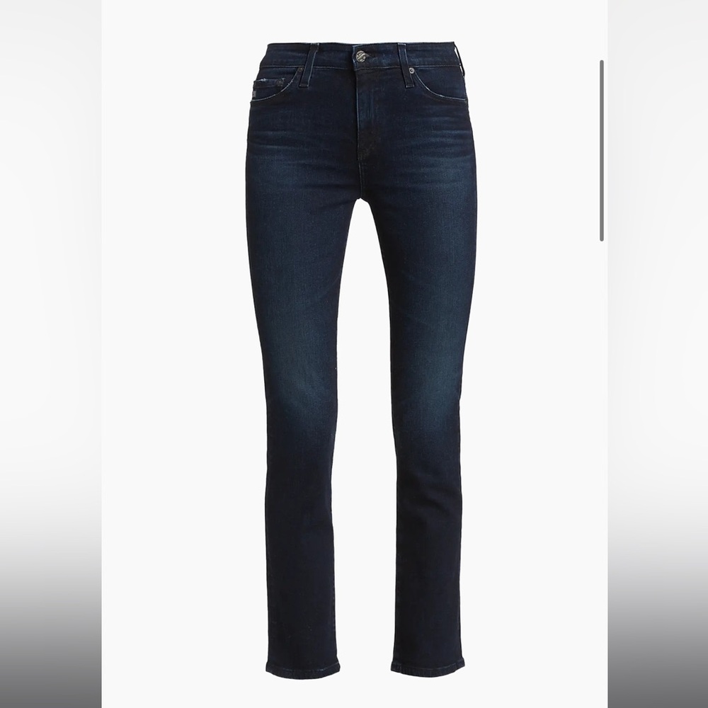 AG Adriano Goldschmied Mari High-Rise Stretch Straight Jeans